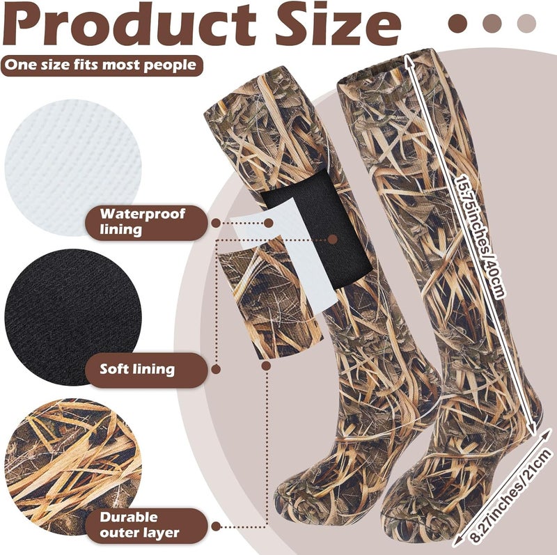 Cutecrop Men Waterproof Duck Hunting Gear Wader Sock Breathable Waterfowl Fishing Knee-high for Outdoor Winter Duck Hunting - Image 3